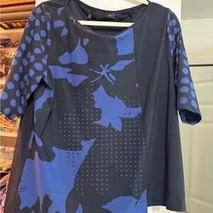 Porto Women's Blue and Black Top